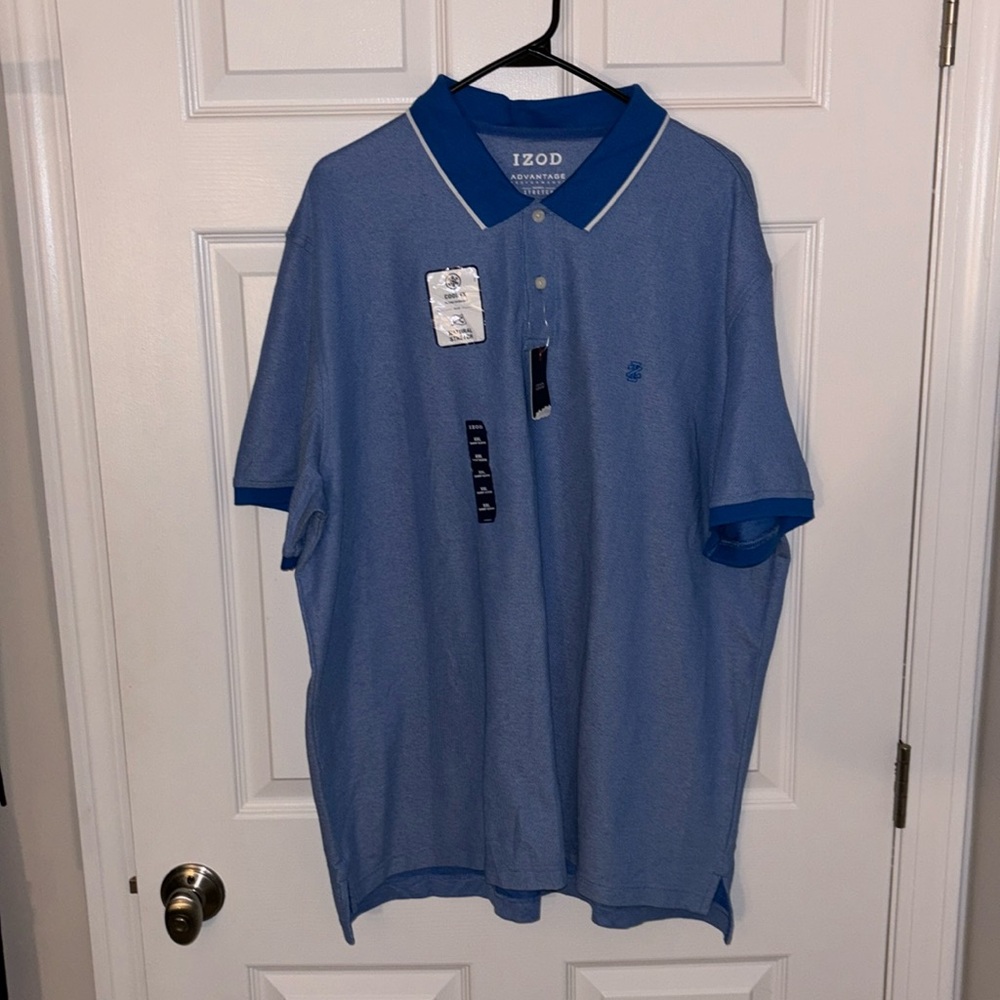 Izod Men’s Blue Causal Polo NWT Sz XXL